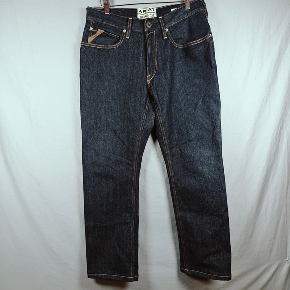 Ariat Other - Ariat Mens M4 Relaxed Boot Cut Dark Wash Denim Jeans Size 31x30